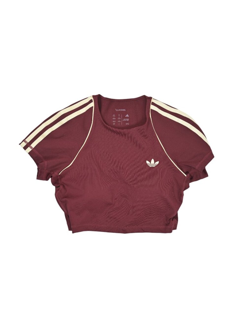 Adidas Originals Sport Superstar Bra Tee KW3561 in Maroon